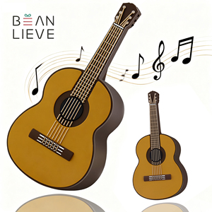 Người hâm mộ âm nhạc trẻ em Quà tặng Guitar loa không dây âm thanh tuyệt vời Máy tính để bàn trang trí di động ngoài trời du lịch Guitar loa không dây - Product Image 1