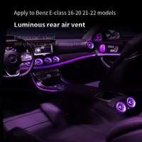 Sortie d'évent de turbine de climatisation avant et arrière de haute qualité avec lumière ambiante de 64 couleurs pour mercedes-benz classe E W213