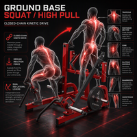 Appareil d'entraînement à domicile pour musculation, squat, exercices des jambes, fessiers et cuisses