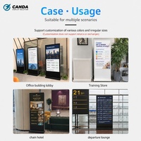 Écran tactile LCD Android 4K de 32, 43, 49, 55, 65, 75, 85 pouces, affichage numérique, kiosque publicitaire, kiosques verticaux sur pied