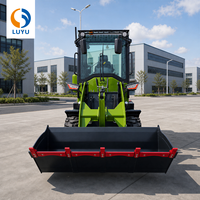 LUYU 1-4 Ton Backhoe Loader 4x4 Excavator dan Traktor Penggali dengan Front Loader