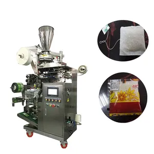 2022 Factory low Price Tea Bag Making Machine Envelope Tea bag filling Packing Machine with thread and tag