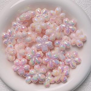 ลูกปัดอะคริลิคเรืองแสงสีรุ้งรูปทรงไม่สม่ำเสมอ ขนาด 22x23 มม. สำหรับทำจี้เครื่องประดับ DIY ขายส่ง - Product Image 5