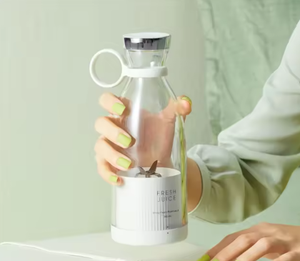 נייד נירוסטה נייד בלנדר juicer מיני מיקסר אלחוטי 350 מ "ל מיץ טרי כוח ידני כולל ערבוב קערה - Product Image 2