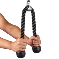 Accessoires pour machine d'exercice à câble pour triceps, système de poulie avec mousqueton en caoutchouc et option de logo personnalisé