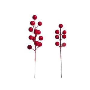 Bouquet d'aiguilles de pin artificielles Hua Zi en plastique pour décoration de Noël, mariage et usage domestique - Product Image 5
