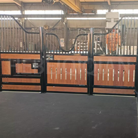 Box d'écurie équestre extérieure en métal HDG pour chevaux, garantie 1 an, hauteur 2,2 m, taille personnalisée certifiée, prix usine