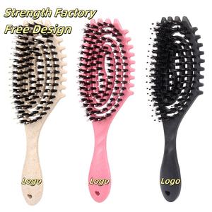 Mixed Procurement Low Price Boar Bristle Hair Brush Fashion Define Styling Brush,Curl Brush for Curly Hair Wet - Product Image 6