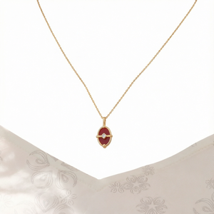Collana con Pendente Geometrico FY-N981 Siren Anchor in Argento Sterling S925 Placcato Oro 18K con Zirconi Taglio Principessa, Regalo Trendy per Donne - Product Image 1