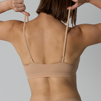 Soutien-gorge de sport ultra-fin sans armatures G TOP, double couche, toucher doux, forme en V profond sexy, sans couture