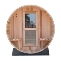 Maison préfabriquée en bois de maison extérieure de pièce de cabane de sauna de cèdre rouge à vendre