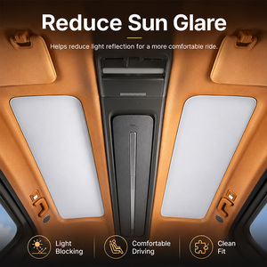 อุปกรณ์เสริมสำหรับรถยนต์ <span class=keywords><strong>Chery</strong></span> ICAR V27 ปี 2024 - ผ้าคลุมบังแดดแบบยืดได้สำหรับหลังคาซันรูฟ พร้อมฉนวนกันความร้อนสำหรับตกแต่งภายในรถยนต์ - Product Image 2