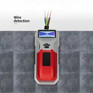 Escáner de pared con detección de cables en vivo, cuerpo de plástico ABS rojo y gris para perforaciones seguras y renovación del hogar - Product Image 4