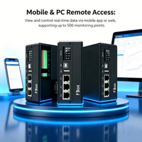 Gateway de Monitoreo Remoto PLC Industrial FBOX, Triple Red 4G LTE/WiFi/Ethernet, Dispositivo IoT de Computación en Borde Multiprotocolo