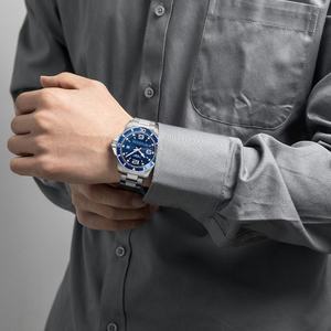 Reloj de Pulsera de Cuarzo con Logotipo Personalizado para Hombre, Reloj Deportivo de Moda con Correa de Acero Inoxidable, Relojes de Lujo para Hombre, Resistentes al Agua - Product Image 6