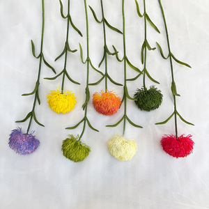 Flores artificiales Meiyu Craft, claveles de un solo tallo, flor decorativa de goma suave para el hogar, accesorios de boda, estilo minimalista - Product Image 4