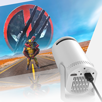 Proyector Vivibright A300, Mini Proyector LED Portátil para Cine en Casa, Juegos, Películas al Aire Libre, Mejor que una Caja de TV LCD