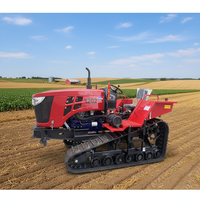 Tracteur à chenilles agricole robuste de 35 à 120 CV avec moteur diesel, tracteur agricole puissant