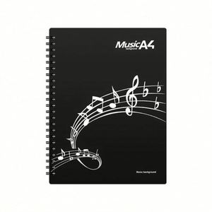 Entrega Rápida, Libro de Datos A4 de Plástico para Negocios, Creativo, Multicapa, 40/60 Páginas, Impresión Serigráfica, para Estudiantes, Profesores, Música, Piano - Product Image 2