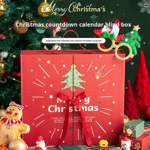 Calendrier de l'Avent de Noël, boîte cadeau surprise, boîte mystère, emballage cadeau vide pour la veille de Noël 2025 - Product Image 2