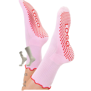 Custom Women Ankle Pilates <b>Socks</b> Custom Logo Standard Thickness Cotton Non-slip <b>Grip</b> Yoga Breathable Eco-Friendly Sports <b>Socks</b> - Product Image 1
