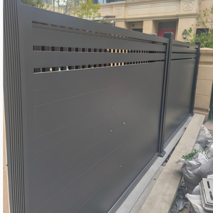 Toptan köy çiftlik <span class=keywords><strong>Metal</strong></span> alüminyum çıta çit paneller 3D modelleme özelleştirilebilir boyutlar dayanıklı toz kaplı açık - Product Image 3