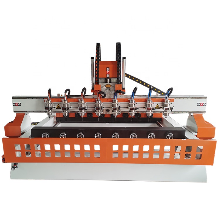 8 головок шпиндели роторный резьба CNC маршрутизатор 4 Axis деревянный фрезерный станок с ЧПУ для мебельные ножки