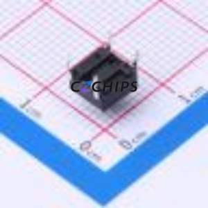 TS6655CJ 250gf 009 Tactile Switch Through hole-4P,6x6mm Switch Single Pole Single Throw Round Button 2.5N Through Hole - Product Image 2