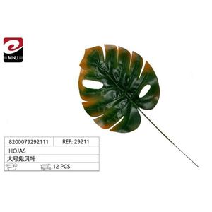 Decorazione con Foglie di Monstera Artificiali Grandi, 12 Pezzi Verdi per Uso Interno ed Esterno - Product Image 3