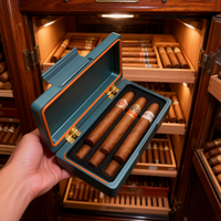 Humidor à cigares en aluminium usiné CNC, boîte à cigares en alliage d'aluminium anodisé, joint hermétique pour le stockage des cigares, logo personnalisé