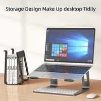 Soporte desmontable ergonómico Riser Metal aleación de aluminio Notebook plegable aluminio Dj escritorio portátil soporte para Macbook