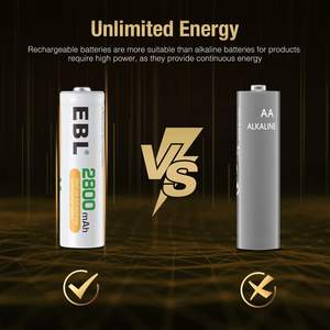 Paquete de 16 Baterías Recargables EBL ProCyco de 2800 mAh AA de Ni-MH con Cargador AAA, Serie de Baterías Doble A de Ni-MH - Product Image 4