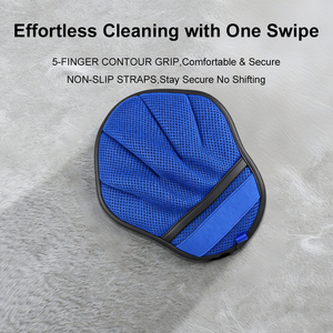 New Design Luxury Portable Cartoon 5-Finger Polyester Electrostatic Pet <b>Hair</b> Removal Glove with Thickened Foam <b>Padding</b> - Product Image 3