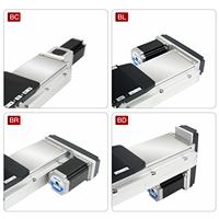 QRXQ RXT120 Guía Lineal Totalmente Cerrada con Cubierta Antipolvo, Mesa Deslizante de Aluminio de 120 mm de Ancho, Carga Máxima 110 kg, Guía Lineal CNC