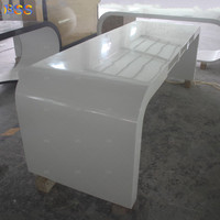 Bureau de direction de luxe, design de table de bureau, table de PDG longue et élégante, meilleur ensemble de table et de chaise de bureau de direction