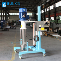Bunkin Moulin de dispersion à broyage pneumatique pour pigments, colorants et encres, capacité 400L, avec moteur, pour traitement chimique
