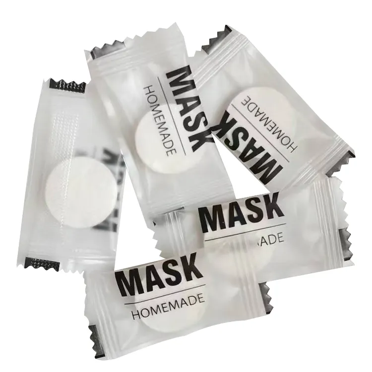 Beauty Cosmetic Pill Gesichts maske Großhandel Natürliche Baumwolle Diy Compressed Facial Mask Sheet für Gesicht