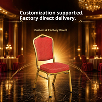 Chaises de banquet empilables en gros pour restaurants, hôtels, mariages – Chaises de fête en métal, ensemble de chaises de salle à manger de luxe