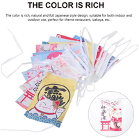 Fanions et drapeaux suspendus en polyester de style japonais personnalisés, mini-drapeaux, impression numérique avec logo personnalisé