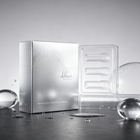 Boîte médicale haut de gamme à motif de points en relief, emballage personnalisé pour ampoules médicales jetables avec plateau d'insertion en plastique PVC transparent