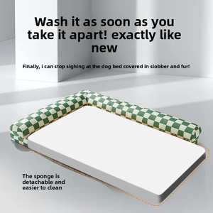 Cama para Perros de Espuma Viscoelástica Transpirable, Alfombra Ecológica para Dormir para Gatos, Funda Impermeable Extraíble, Fábrica de Camas para Mascotas - Product Image 3