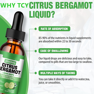OEM Органическая Цитрусовая добавка бергамот натуральный цитрусовый экстракт бергамот капли оральные жидкие капли для поддержки энергии - Product Image 3