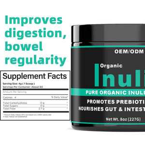Meilleur Prix Fournisseur d'Usine Poudre d'Inuline 90% Extrait de Racine de Chicorée Artichaut de Jérusalem Antioxydant Soutien Digestif Comprimés - Product Image 1