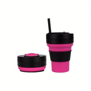 แก้วกาแฟพับได้ 350 มล. หลายสี นุ่ม ทนทาน แก้วกาแฟสำหรับเดินทางธุรกิจแบบกำหนดเอง สำหรับของขวัญองค์กร - Product Image 3