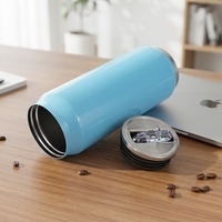 Mug de voyage isotherme à double paroi en acier inoxydable 304, design Coca-Cola, portable pour l'extérieur et l'intérieur de la voiture, idéal pour l'export.