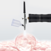 Mini Compresor de Aire Portátil con Inyector de Oxígeno, Aerógrafo Inalámbrico para Pintura, Pulverizador de Agua, Arte de Uñas, Tatuajes, Manualidades, Decoración de Pasteles, Nano Niebla Hidratante
