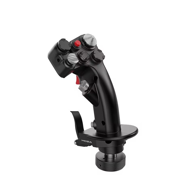 MOZA MH16 Flightstick 27 Input Signals 8-Way ALPS Thumbstick Wireless 2.4GHz Dual Vibration Ergonomic Design Compatible /PC