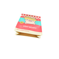 Boutique de cadeaux marron sur mesure, petit artisanat uni recyclé respectueux de l'environnement, votre propre logo pochette kraft à pizza de luxe à impression complète