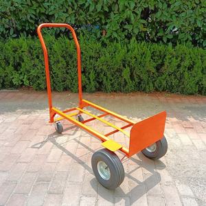 Chariot à main pliable en métal, chariot robuste de 200 kg, roues en caoutchouc solide, outils de transport, utilisation en entrepôt, chariots de courses - Product Image 2