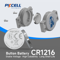Pkcell 3V Primaire Lithiumbatterij Cr1216 Knoopcel Batterij Muntcel Batterij Voor Bloedglucosemeter